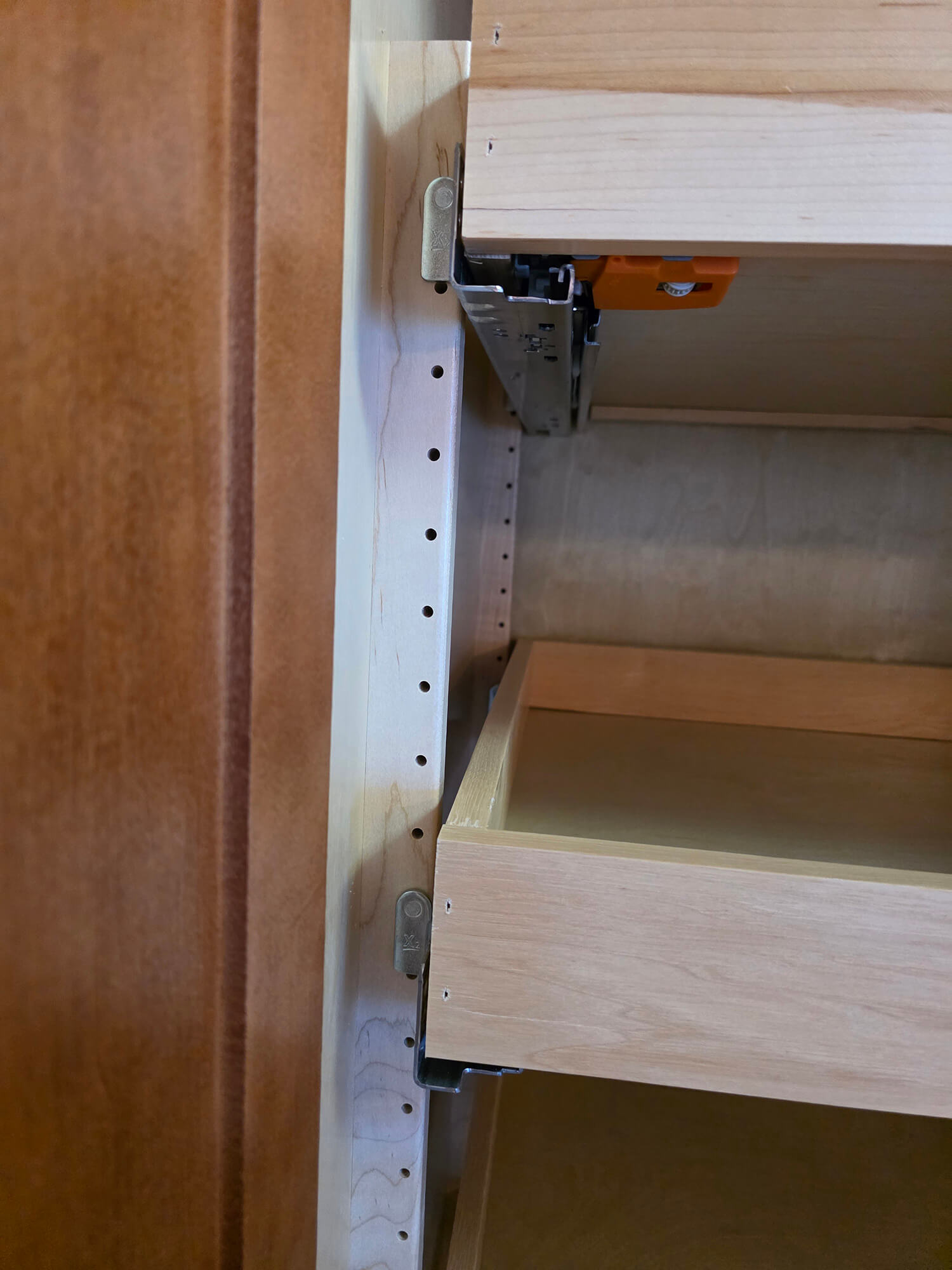 Kitchen cabinet update through refacing - custom woodwork